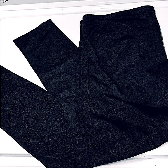 Kirkland’s Sleek Geo Patterned High Rise Compression Active Leggings Wicking LG - Picture 5 of 16